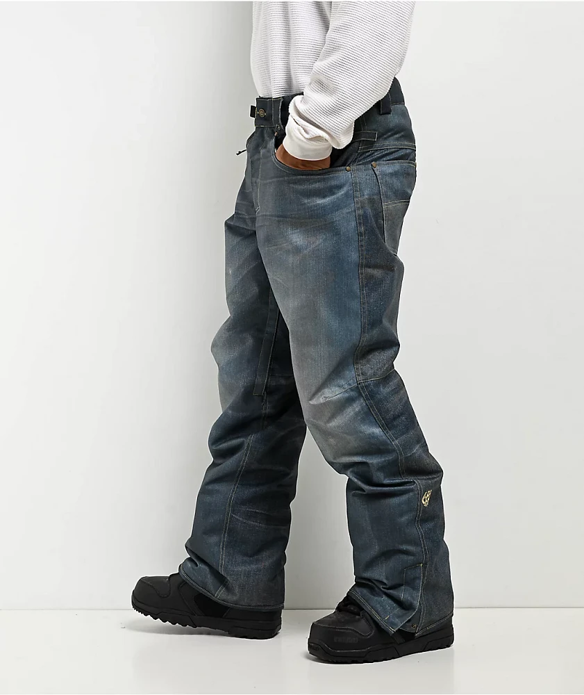 686 Deconstructed Denim Indigo 10K Snowboard Pants | Arden Fair
