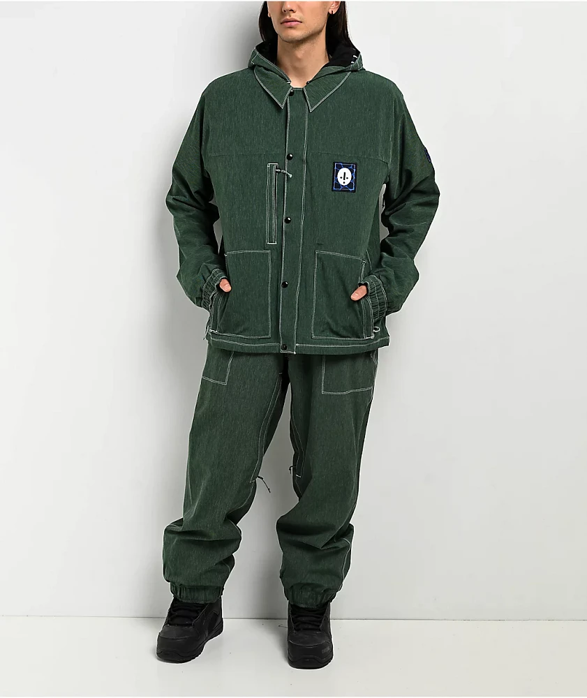 686 Dojo Forest Green 20K Denim Snowboard Jacket | Liberty Center