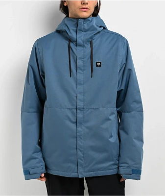 686 Geo Insulated Blue, Grey & Black Kids 10K Snowboard Jacket