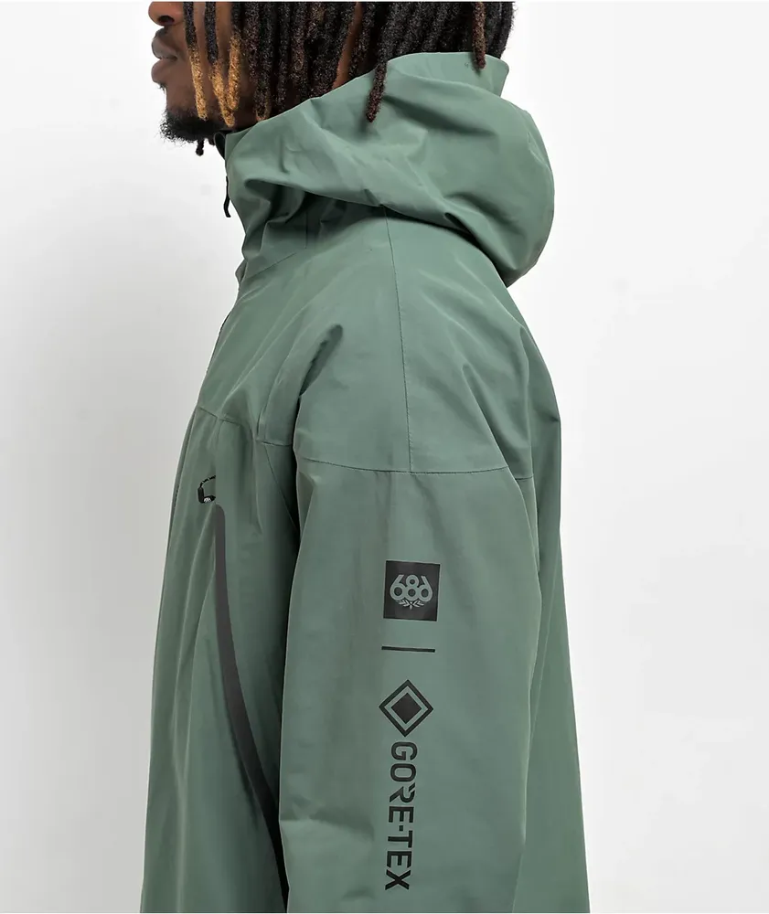 686 Gore-Tex Hydrastash Sync Green Snowboard Jacket | MainPlace Mall