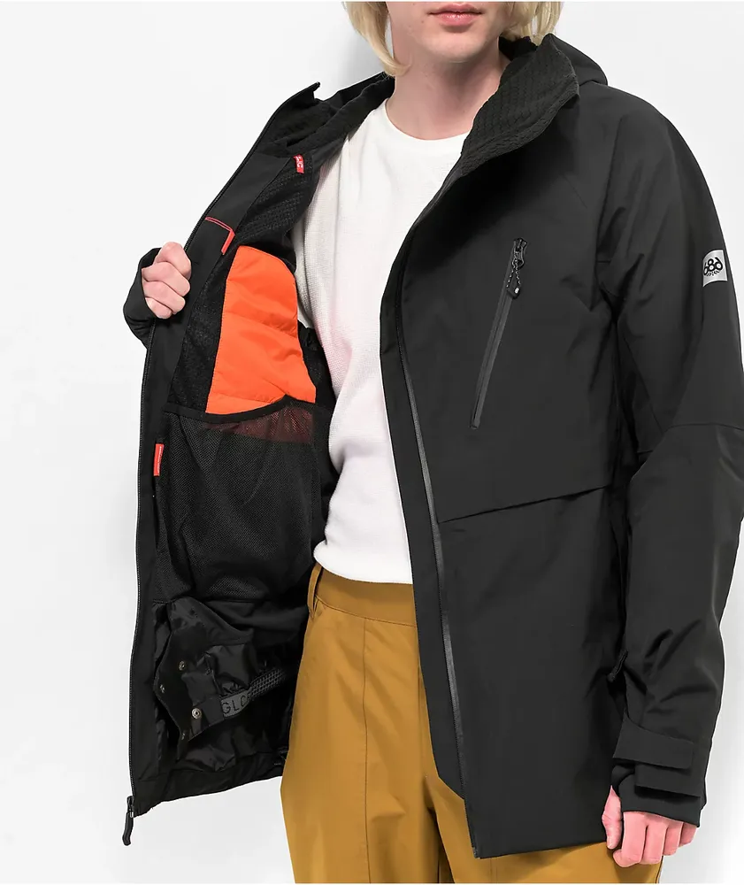 686 Hydra Thermagraph 20K Black Snowboard Jacket | Arden Fair