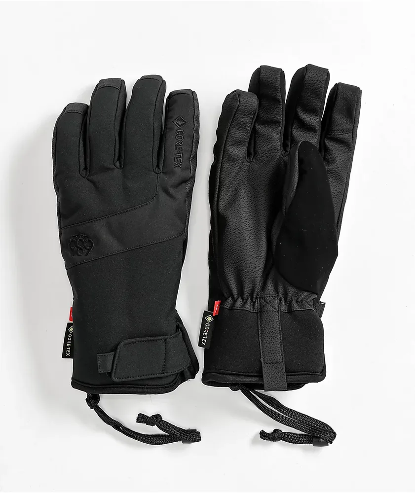 686 Linear Gore Tex Black 10K Snowboard Mittens Hamilton Place
