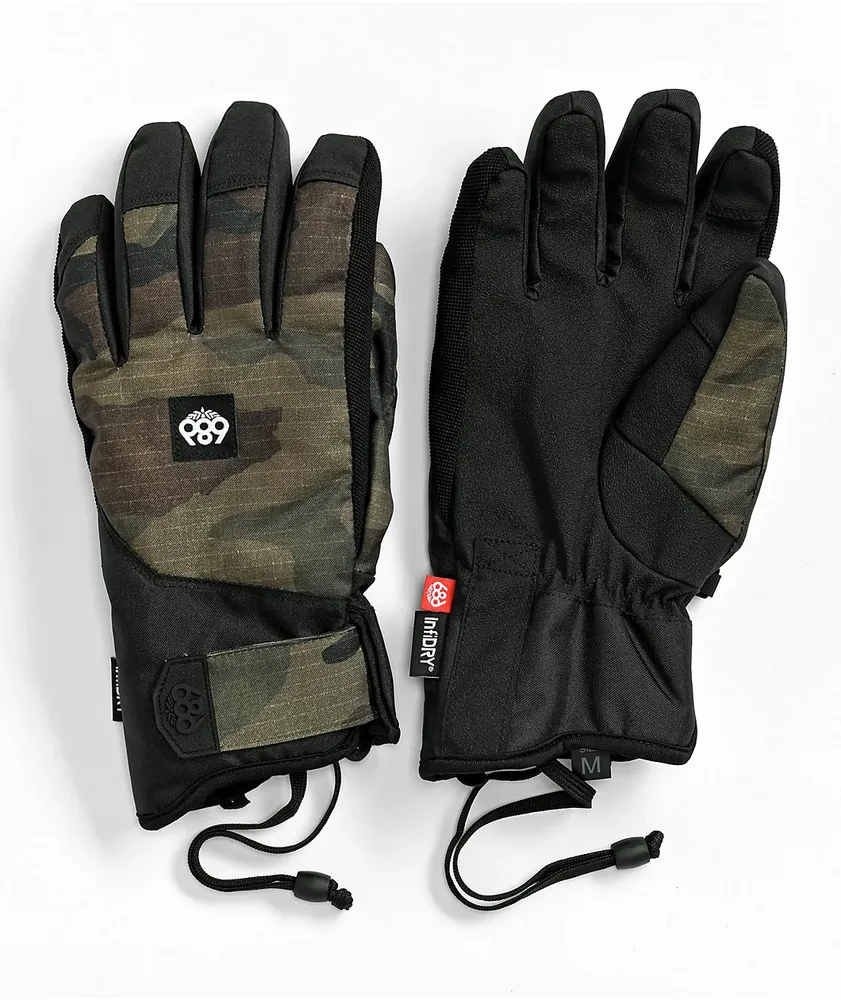 Camo snowboard gloves best sale