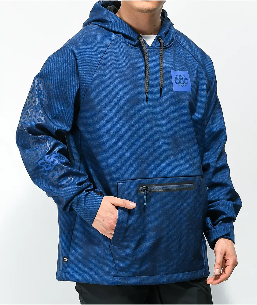 686 Water Resistant Blue Tech Hoodie MainPlace Mall