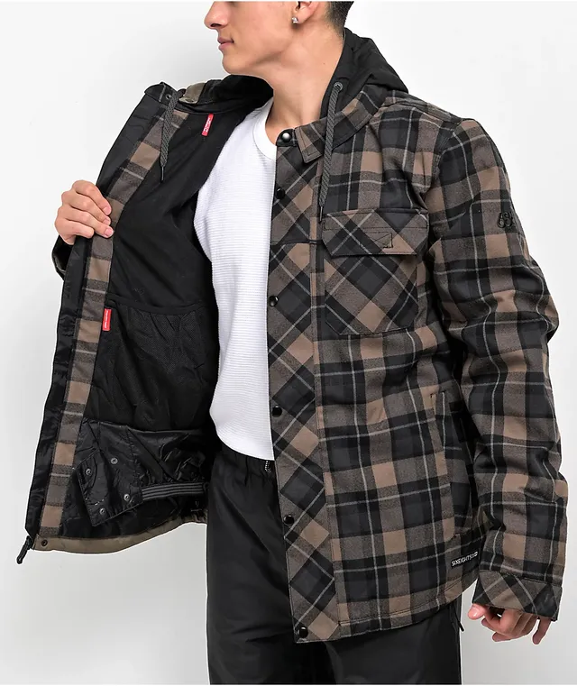 686 Woodland Brown Flannel 10K Snowboard Jacket CoolSprings Galleria