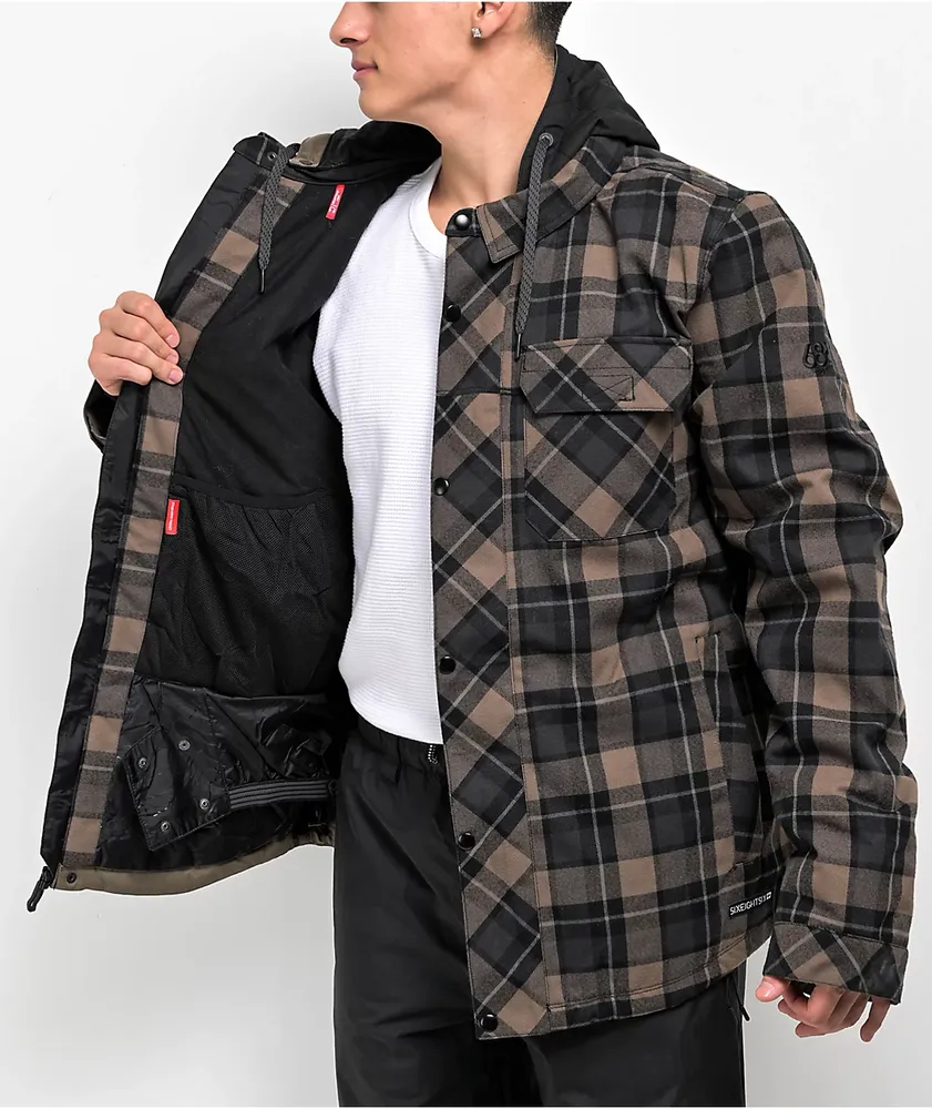 Flannel sales snowboard jacket
