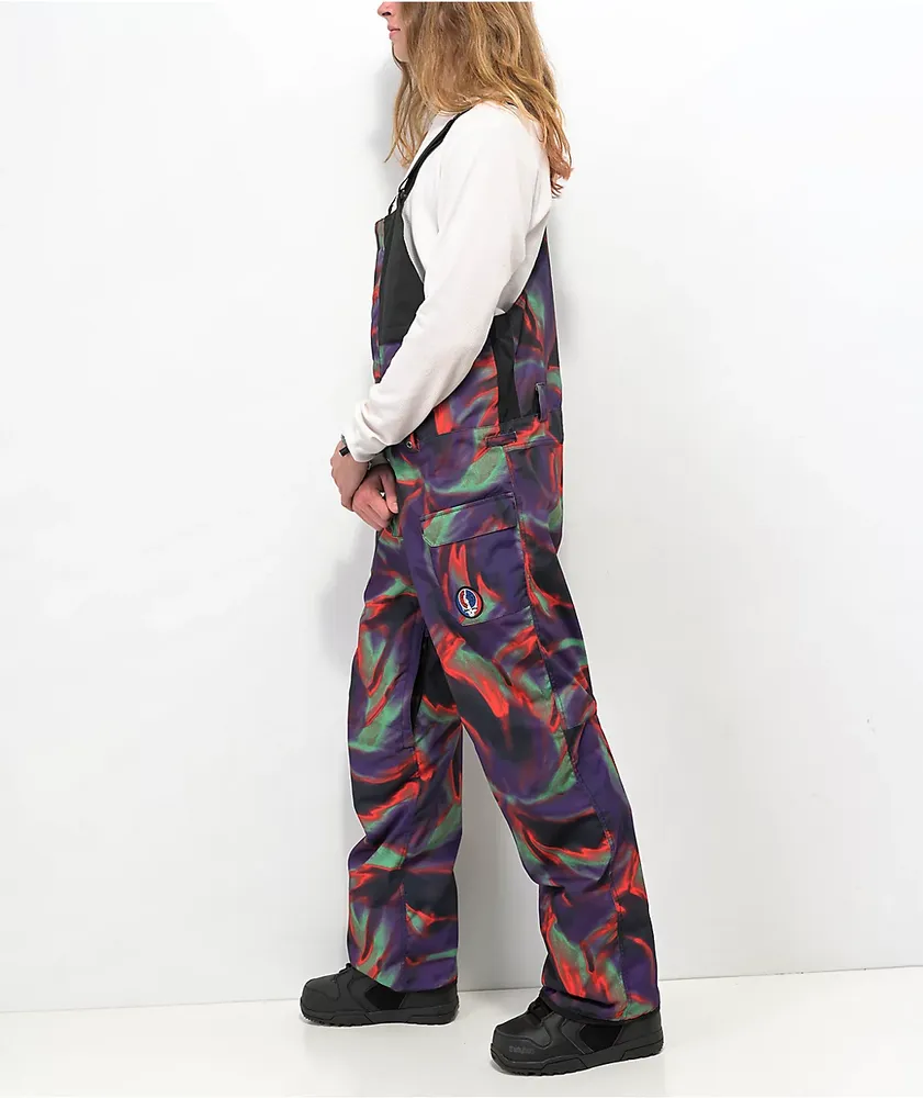 686 x Grateful Dead Frontier Tie Dye 10K Snowboard Bib Pants