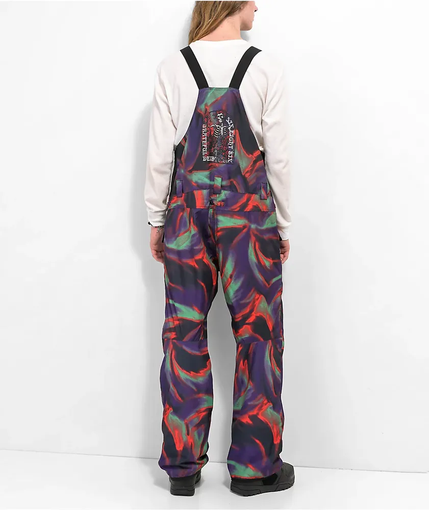 686 x Grateful Dead Frontier Tie Dye 10K Snowboard Bib Pants