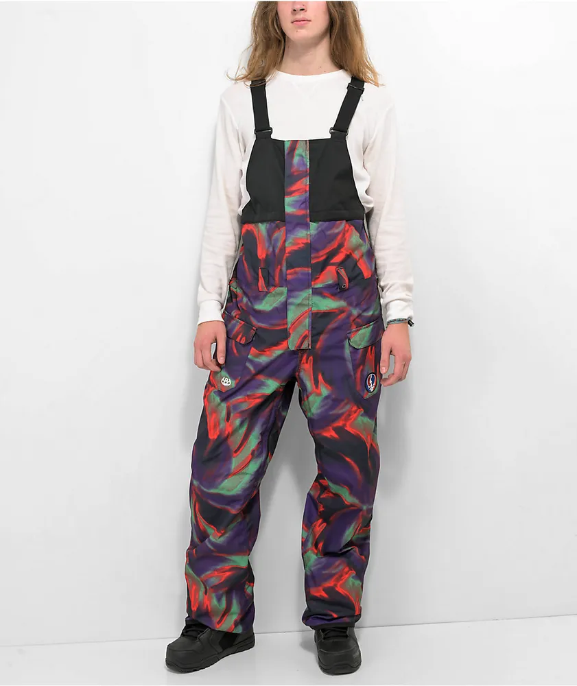 686 x Grateful Dead Frontier Tie Dye 10K Snowboard Bib Pants