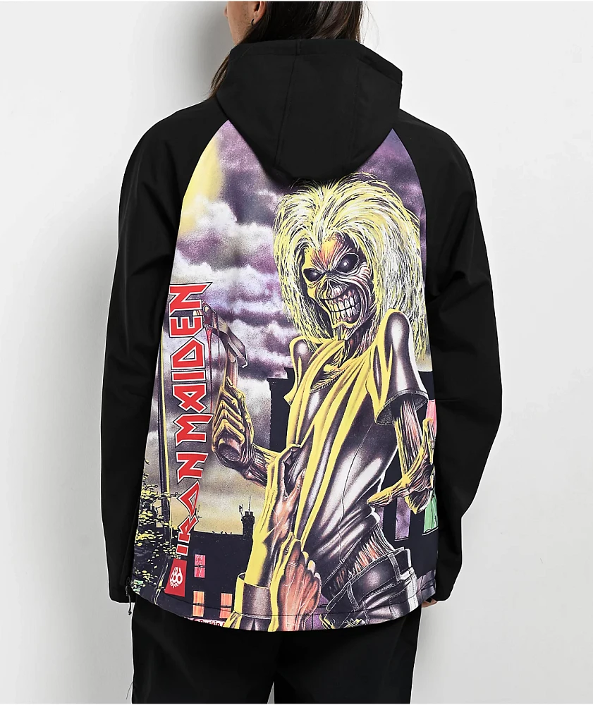 686 x Iron Maiden Killers Black 10K Snowboard Hoodie | Arden Fair