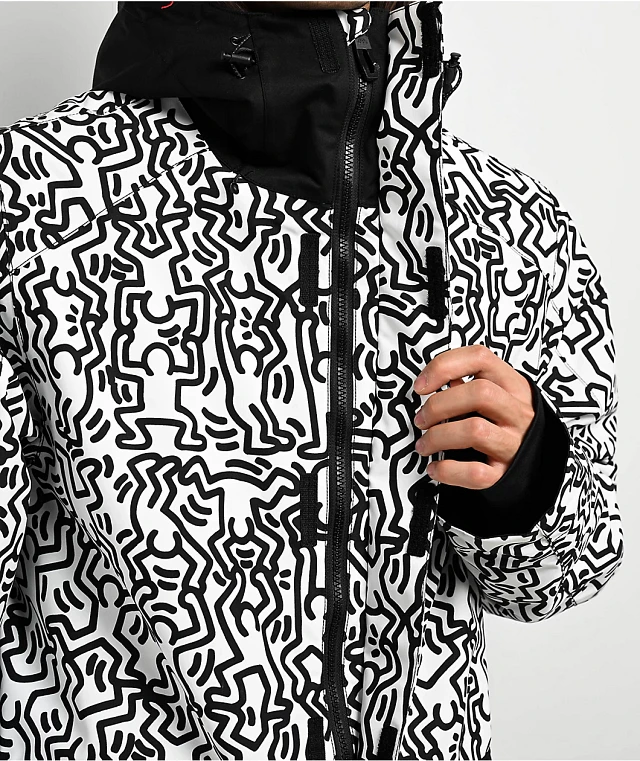 686 x Keith Haring Spectra White Colorblock 10K Snowboard