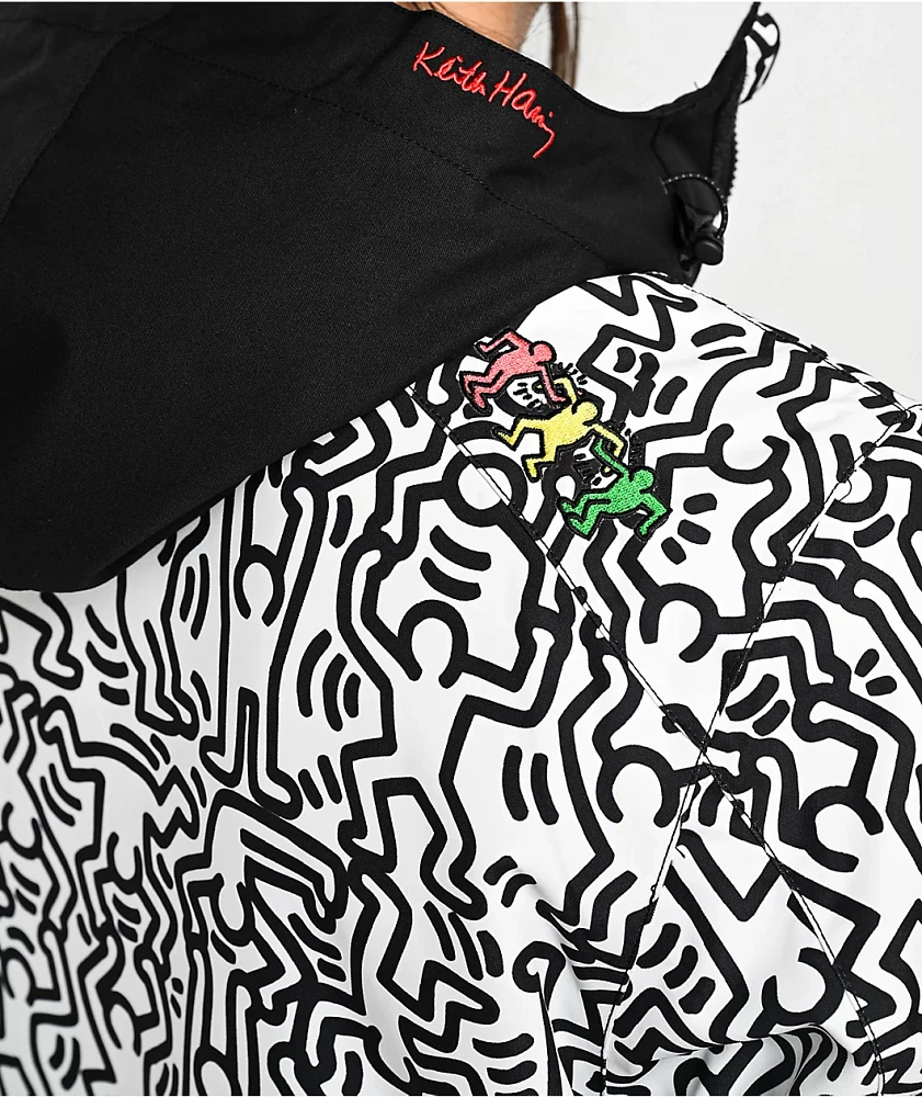 686 x Keith Haring Spectra White Colorblock 10K Snowboard Jacket