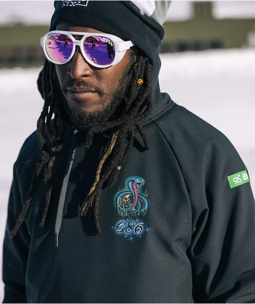 Black best sale snowboard hoodie