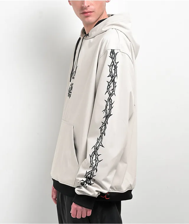 686 x Welcome Team Waterproof Beige 10K Snowboard Hoodie