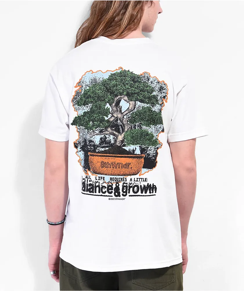 8THWNDR Bonsai Tree White T Shirt Hamilton Place