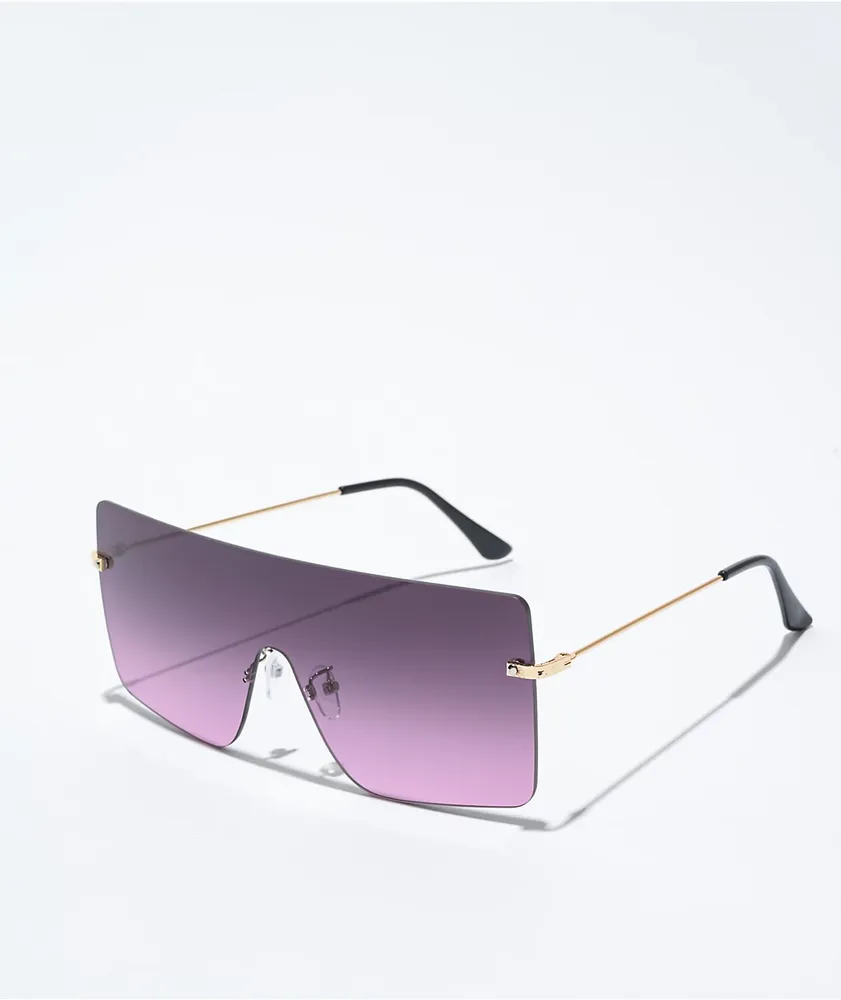 Purple gradient sunglasses discount