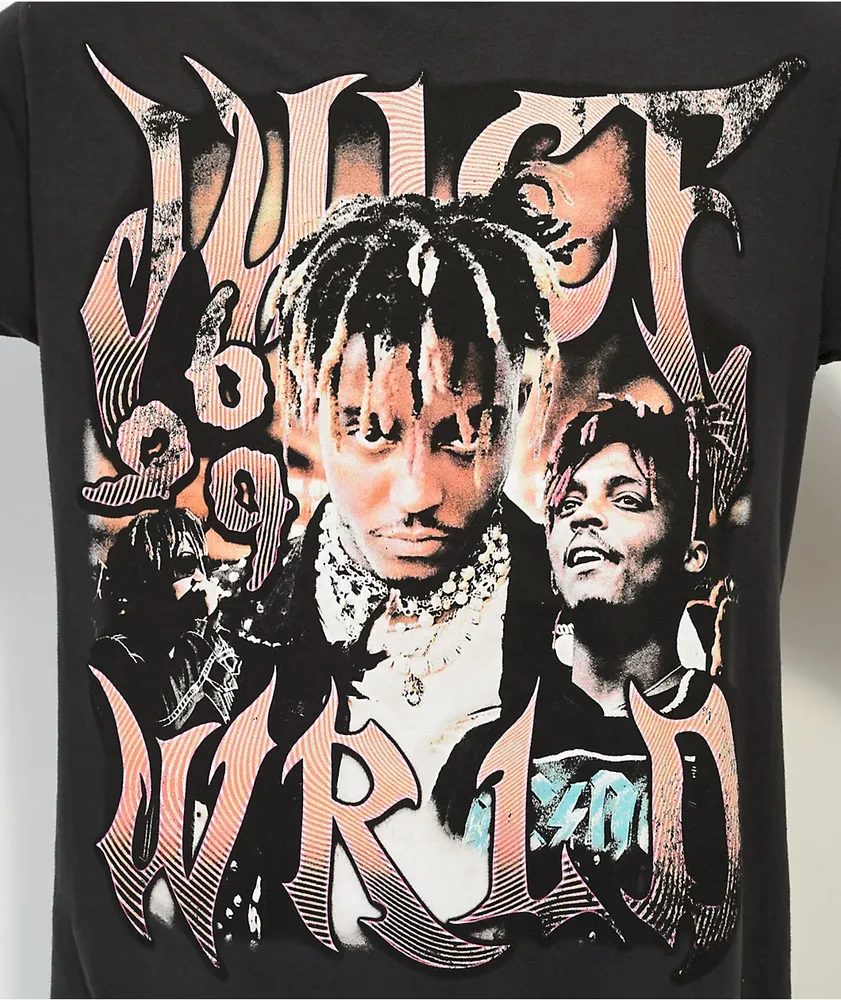 999 Club by Juice WRLD Fire Black Wash T-Shirt | Arden Fair