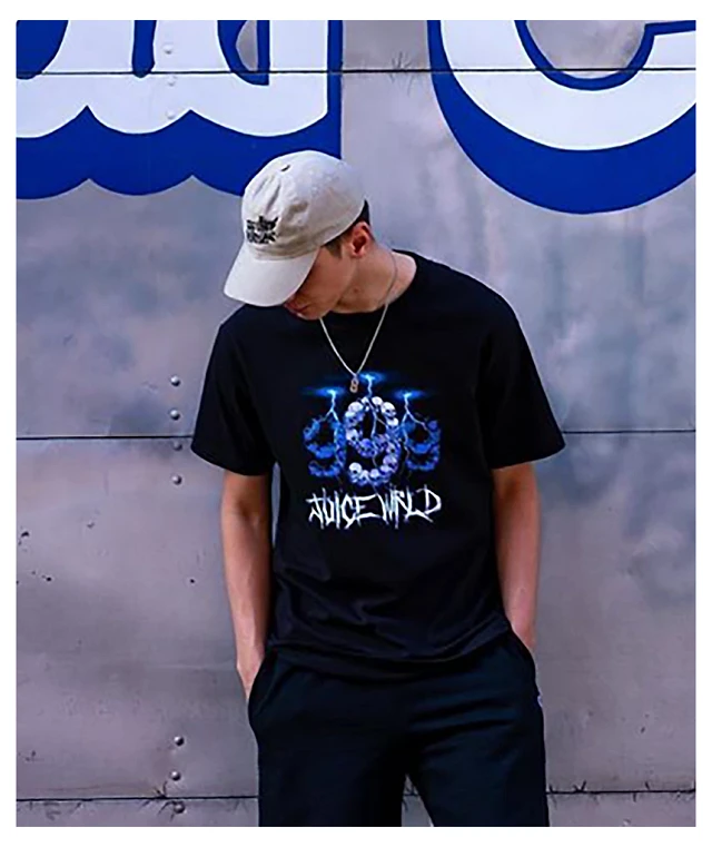 999 Club by Juice WRLD Lightning Black T-Shirt at Hamilton Place