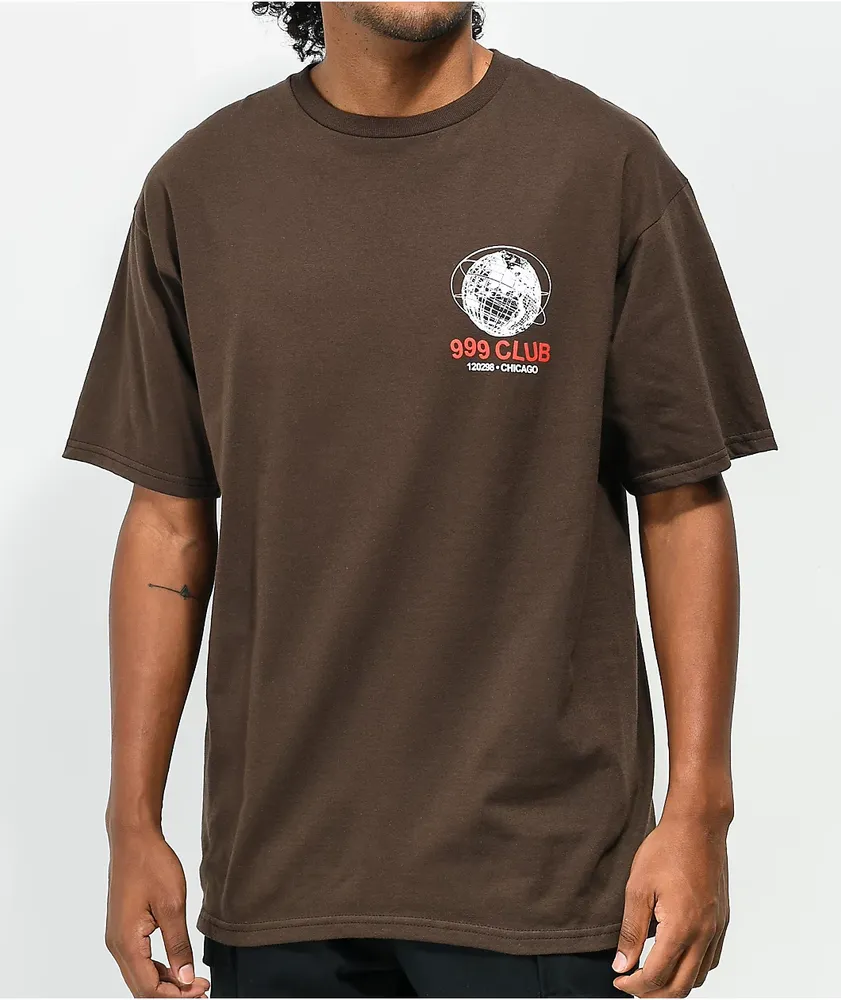 999 Club by Juice WRLD Remain Positive Brown T-Shirt | MainPlace Mall
