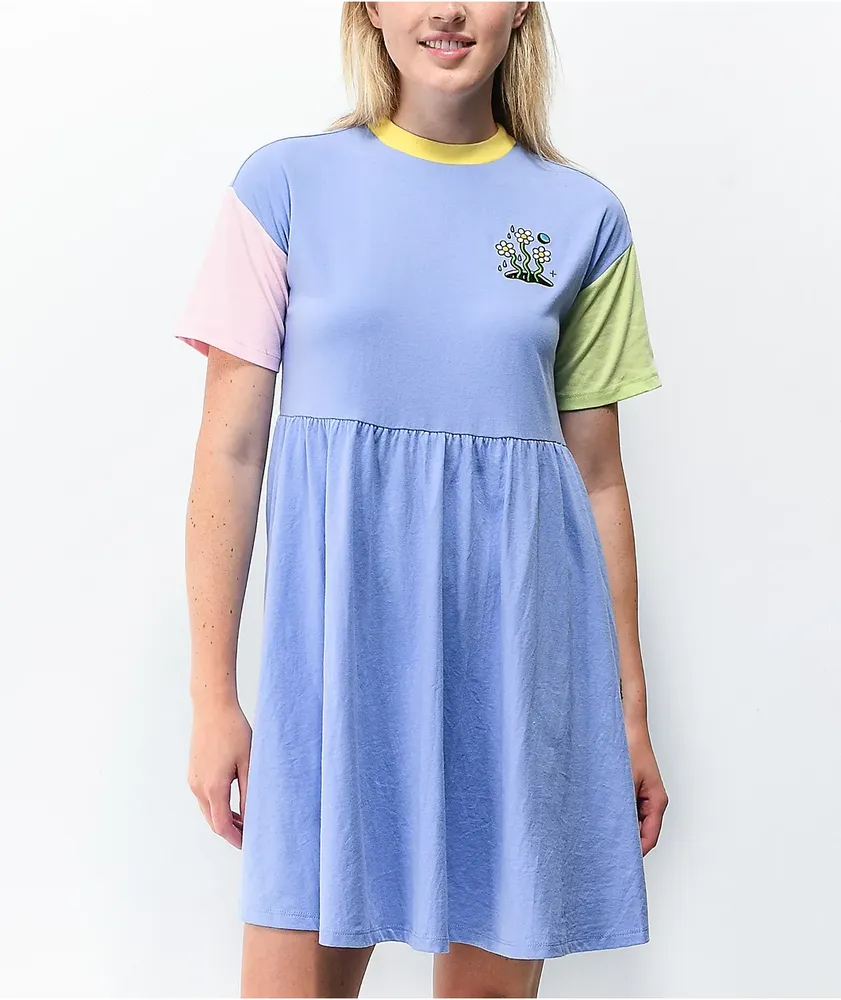 Color block t shirt dress discount