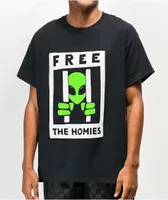 A.LAB A-Lab Free The Homies Black T-Shirt | Liberty Center