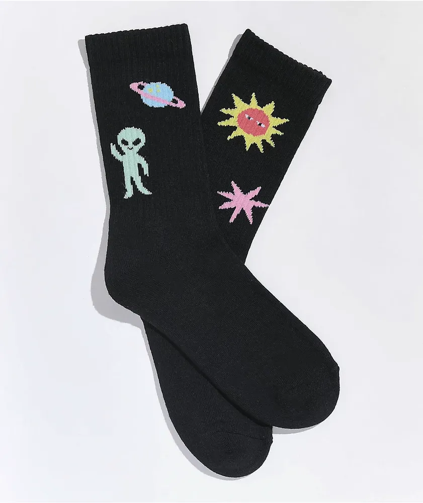 A-Lab Outer Limits Black Crew Socks | Pueblo Mall