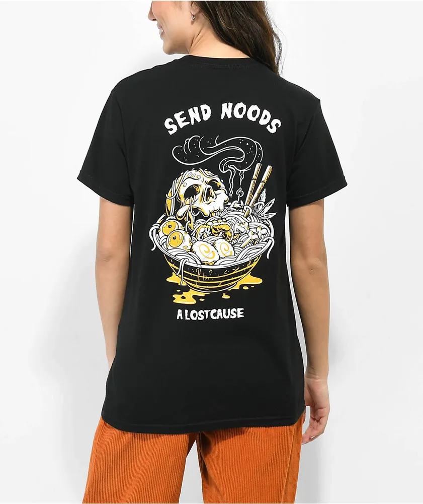A Lost Cause Send Noods Black T Shirt St. Vital Centre