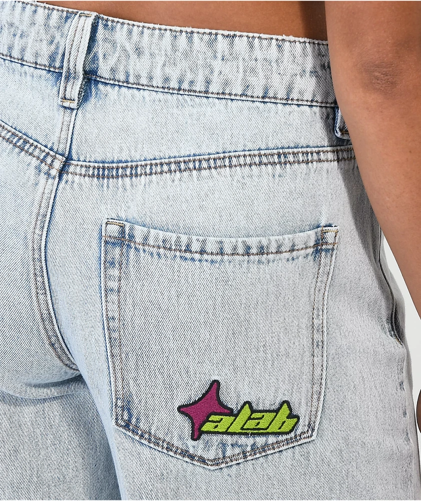 A.LAB Ashlee Extra Baggy Blue Wash Denim Jeans | Arden Fair