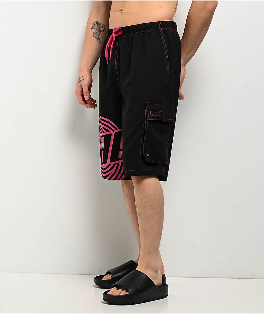 A.LAB Bass Black Cargo Board Shorts at CoolSprings Galleria in