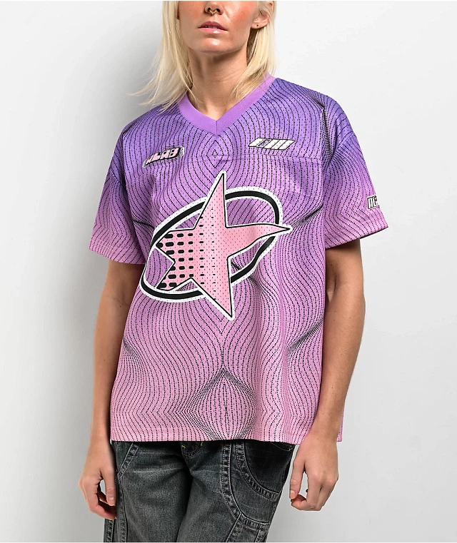 サッカー Lサイズ　紫　football フットボール　ヴィンテージ Vintage Jersey Men's Large High 5 purple Futbol Soccer #22