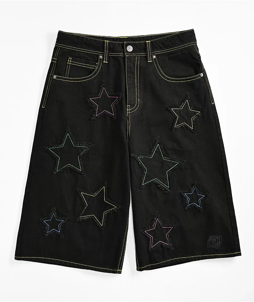 A.LAB Jabber Star Black Denim Shorts at Hamilton Place in