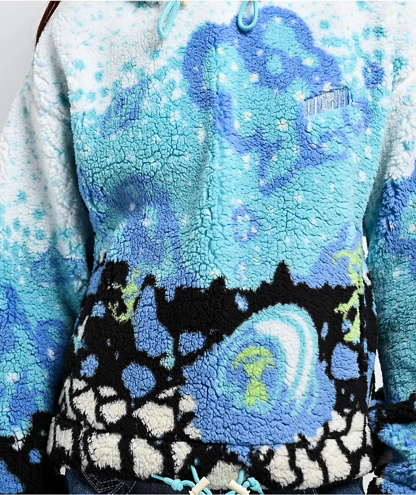 A.LAB Kadley Icey Outer Space Sherpa Hoodie | Connecticut Post Mall