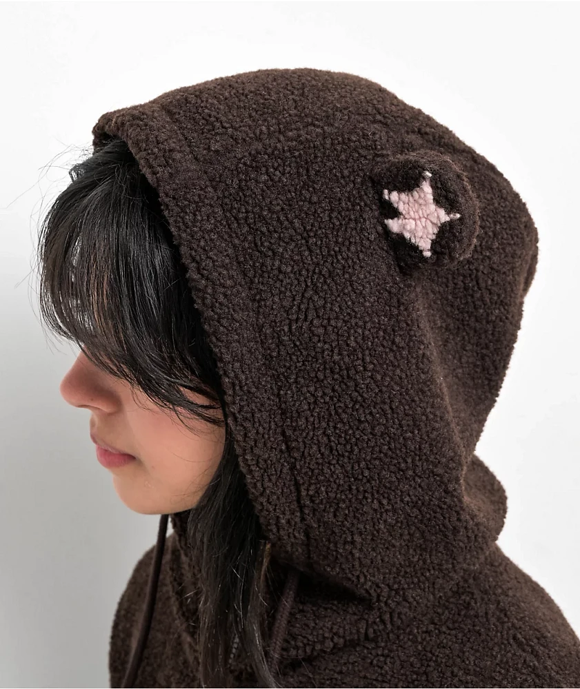A.LAB Lydia Teddy Star Java Zip Hoodie | Pueblo Mall
