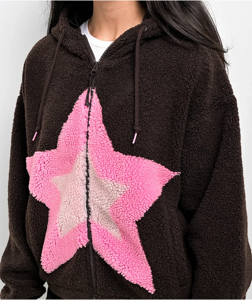 A.LAB Lydia Teddy Star Java Zip Hoodie | Arden Fair