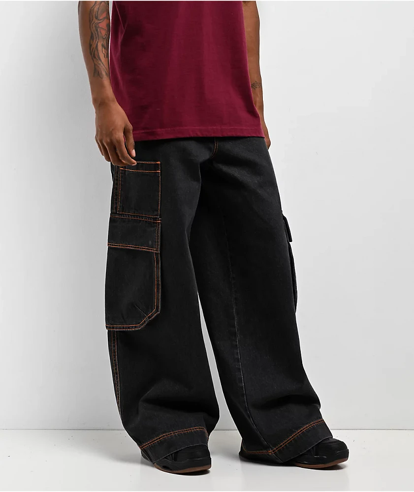 A.LAB Mega Overheat Grey Cargo Denim Jeans | Coquitlam Centre