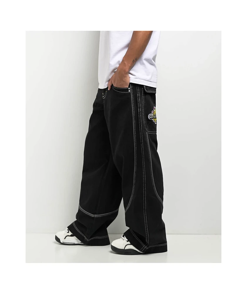 【LABROS】Big Stitch Baggy Jeans (Black) LABROS】Big Stitch Baggy Jeans (Black) LABROS(ラブロス)/ BIG