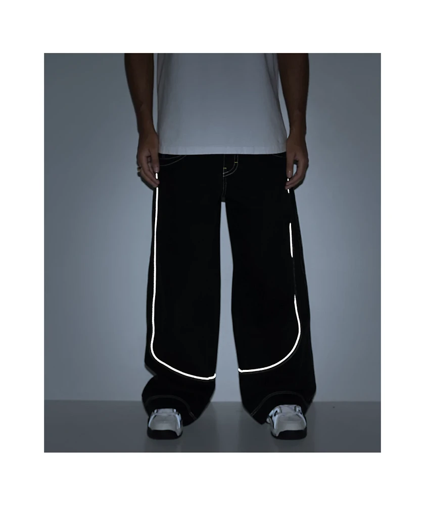 A.LAB Mega Piped Black Jeans | MainPlace Mall