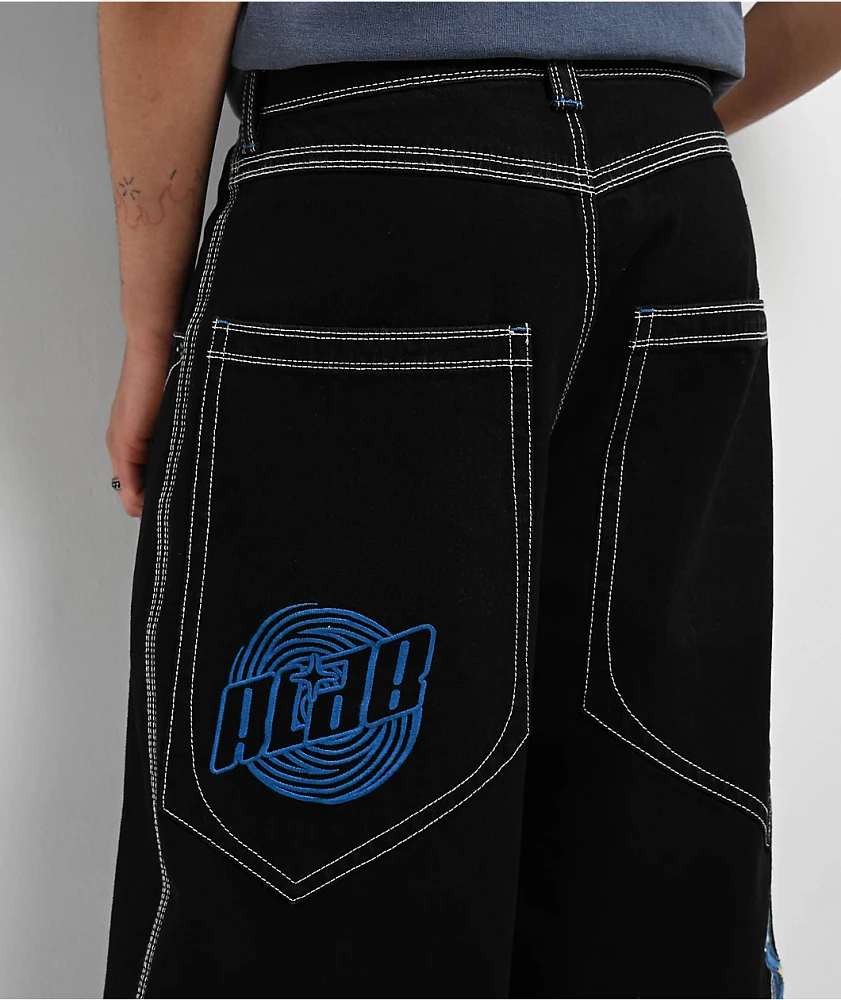 【LABROS】Big Stitch Baggy Jeans (Black) LABROS(ラブロス)/ BIG STITCH BAGGY JEANS -BLACK- | E.S.P.