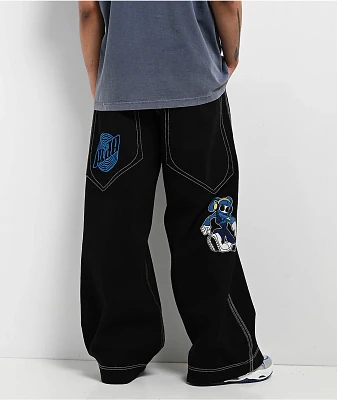 Home | A.LAB Giga Rave Black Cargo Nylon Pants at Plaza Las