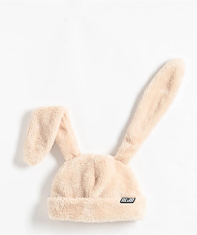 A.LAB Natural Plush Bunny Beanie | Liberty Center