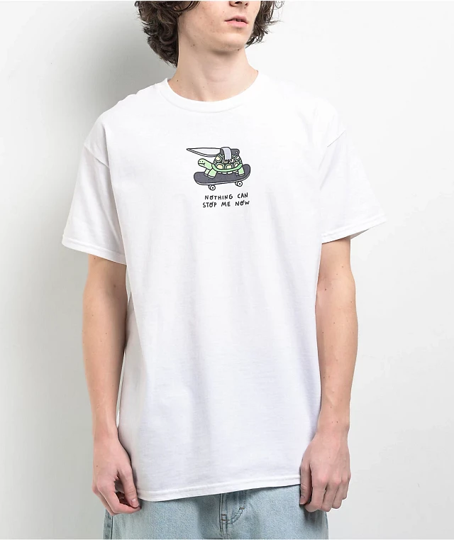 A.LAB Nothing Can Stop Me White T-Shirt | MainPlace Mall