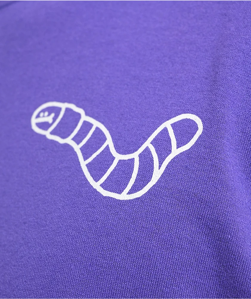 A.LAB Wanted Worm Purple Long Sleeve T-Shirt at Hamilton Place in