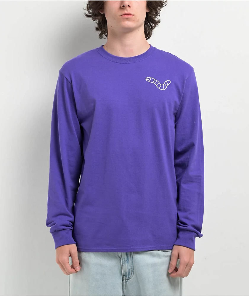 A.LAB Wanted Worm Purple Long Sleeve T-Shirt at Hamilton Place in