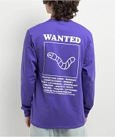 A.LAB Wanted Worm Purple Long Sleeve T-Shirt at Hamilton Place in