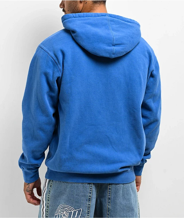 A.LAB Y2K Varsity Blue Zip Hoodie | MainPlace Mall