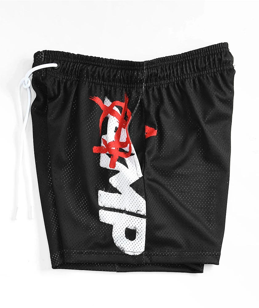 Any Means Possible AMP Anarchy Black Mesh Shorts at Foxvalley Mall