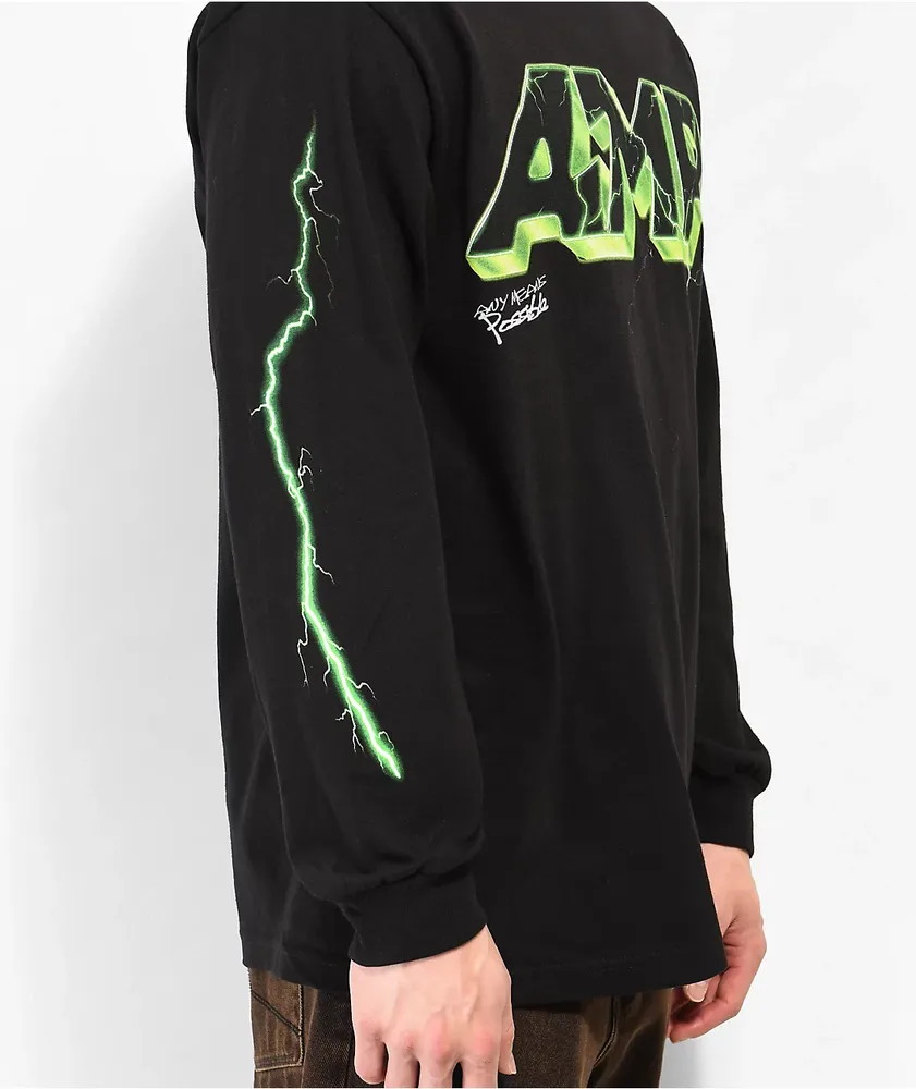 Any Means Possible AMP Strike Black Long Sleeve T-Shirt at