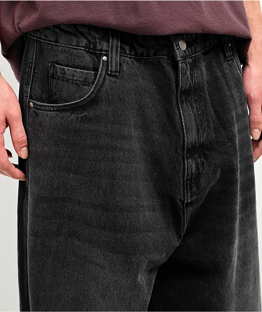 Adam Bomb Baggy Washed Black Denim Jeans | Arden Fair