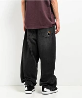 Adam Bomb Baggy Washed Black Denim Jeans | Liberty Center