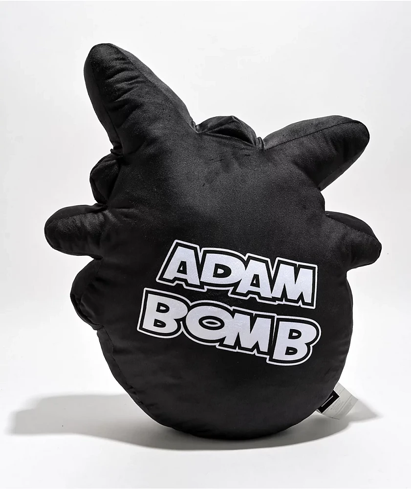 Adam Bomb Black Plush Pillow | MainPlace Mall